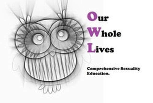 A cartoonish line drawing of an owl appears next to the words 